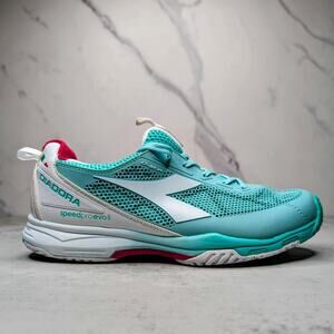 Diadora SpeedPro EVO II Womens Running Shoes- US 7 Aqua Blue 101.170144-C6018